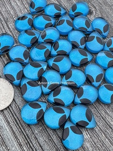 Juego de cabujón con imagen de cara de alienígena con piedras preciosas sueltas de doblete perfectas para hacer joyas únicas, manualidades DIY y diseño personalizado - Product Image 3