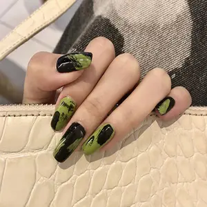 Small Flower Fake Nails Supplier Full Cover Stick on Cute False Nails Pictures DIY Manicure Top Press On Nails for Nailart