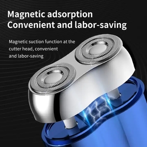 Mini Rotary Electric Shaver for Men Portable USB-Charged Waterproof IPX6 with Li-ion Battery Beard <b>Razor</b> for Face - Product Image 6
