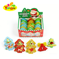 Gommes à mâcher aux fruits assorties sur le thème de Noël, qualité supérieure, sur carte blister