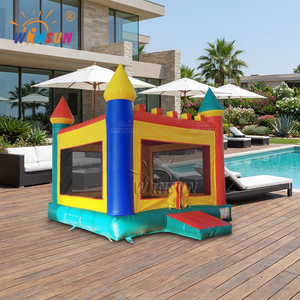 WINSUN High Quality Party <b>Inflatable</b> Bounce House Semi-Enclosed Castle Kids Playground Outdoor Waterproof Fireproof Lead-Free - Product Image 1