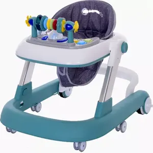 Baby Walker Merek 6-18 Bulan Tinggi Adjustable Baby Activity Walker/Pusher Baby Walker Plastik/Round Walker dengan Musik untuk Bayi