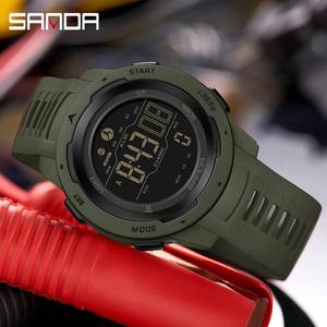 Reloj Deportivo SANDA 2145 para Hombre, Reloj de Pulsera Digital LED con Podómetro, Contador de Calorías, Alarma, Cronógrafo, Resistente al Agua 50M - Product Image 3