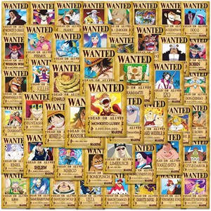 โปสเตอร์ตัวละครวันพีซ หมวกฟางสีเหลือง 50 ชิ้น ใหม่ล่าสุด - Product Image 6