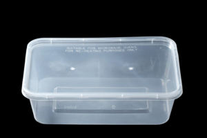 Conteneur alimentaire rectangulaire en PP, vente en gros, couleurs personnalisables, jetable, échantillons alimentaires disponibles, OEM/ODM - Product Image 2