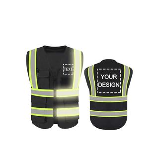 في الهواء الطلق رداء عمل واقٍ عالية سترة أمان عاكسة للرؤية مع 5 جيوب - Product Image 1