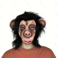 Vente chaude Personnalisé Latex Réaliste Drôle Horreur Gorille Masque Halloween Noël Cosplay Costume