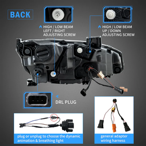 Đèn pha LED VLAND cho <span class=keywords><strong>Civic</strong></span> 2016-2021, nhiệt độ màu 6500k, tình trạng mới, 12V, chất liệu ABS, đèn trước - Product Image 5