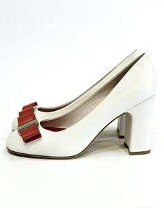 <span class=keywords><strong>Scarpe</strong></span> di Lusso <span class=keywords><strong>con</strong></span> Fiocco Rosso e <span class=keywords><strong>Tacco</strong></span> <span class=keywords><strong>Basso</strong></span>, <span class=keywords><strong>Eleganti</strong></span> in Pelle Bianca <span class=keywords><strong>con</strong></span> <span class=keywords><strong>Tacco</strong></span> Medio - Product Image 6