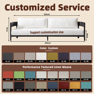 Set di Mobili <span class=keywords><strong>da</strong></span> <span class=keywords><strong>Giardino</strong></span> in Alluminio, Divani e Sedie Lounge per Hotel, Set Divano 3S per Villa, Arredamento <span class=keywords><strong>da</strong></span> Esterno - Product Image 2