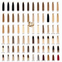 Extensions de cheveux OEM/virgines européennes à micro-boucles, ligne de pêche, qualité 12A, double tirage, ondulation naturelle, pré-collées