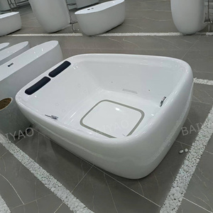 Bañera de Hidromasaje Moderna para <span class=keywords><strong>2</strong></span> <span class=keywords><strong>Personas</strong></span>, de Acrílico, Independiente, Tipo <span class=keywords><strong>Jacuzzi</strong></span>, 1.8m de Largo, Ecológica, para Uso en Hoteles, Blanca, para Baño Interior - Product Image 4