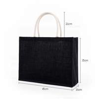 Sacs fourre-tout en jute recyclé écologiques Hanio avec logo personnalisé, couleur personnalisée, design minimaliste, réutilisables, taille moyenne, pour femmes, artisanat