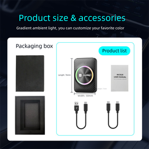 カープレイマジックボックス,Android 12 OSワイヤレスカープレイアダプターRK3528チップセットHD OUTポート4gb 32gb RGBライト付き - Product Image 4