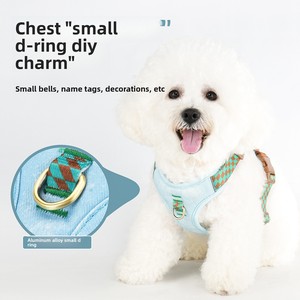 Conjunto <span class=keywords><strong>de</strong></span> Arnés y Correa para Perro <span class=keywords><strong>de</strong></span> Mezclilla, Bordado, Estilo Vaquero, Correa <span class=keywords><strong>de</strong></span> Pecho para Mascotas, <span class=keywords><strong>Perros</strong></span> Pequeños y Medianos, Ajustable, <span class=keywords><strong>de</strong></span> Fábrica - Product Image 3