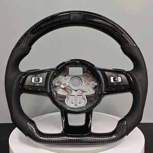 พวงมาลัยแอลอีดีสำหรับ <span class=keywords><strong>Volkswagen</strong></span> 13 19 CC Golf 6 7 Sagitar Passat MK7 MK6 GTI GTD การปรับเปลี่ยน GTI คาร์บอนไฟเบอร์ - Product Image 1