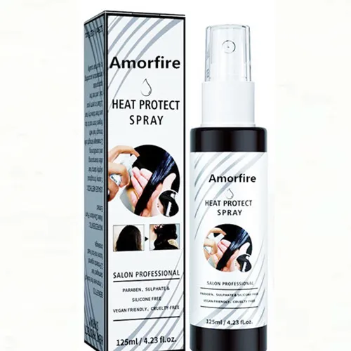 125ml Amorfire Heat Protectant for Hair Protects hair from damage caused by heated styling tools