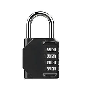 1pc Combination Lock Resettable 4 Digit <b>Padlock</b> with Combination Waterproof and Heavy Duty Combination <b>Padlock</b> Outdoor - Product Image 1
