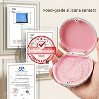 Étui de rangement portable pour aligneurs dentaires en acier inoxydable brillant, nouvelle technologie, à fixation magnétique, qualité alimentaire, fabriqué à Shenzhen