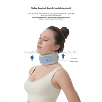 Collier de soutien cervical correcteur de posture en éster d'azote respirant et réglable pour soulager les douleurs cervicales dues à la position de la tête en avant