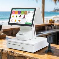 Caisse enregistreuse tactile industrielle JESEN POS, écran capacitif étanche, tout-en-un, Linux, 2 Go de RAM, 64 Go de SSD, Wi-Fi 6, Bluetooth