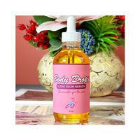 Toute Nouvelle Huile Essentielle de Beauté Parfumée Personnalisée BODY DROPS à l'Huile de Coco Biologique, Vitamine E et Huile de Pépins de Raisin