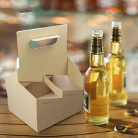 Sac kraft biodégradable en papier ondulé jetable, emballage de support de tasses de café