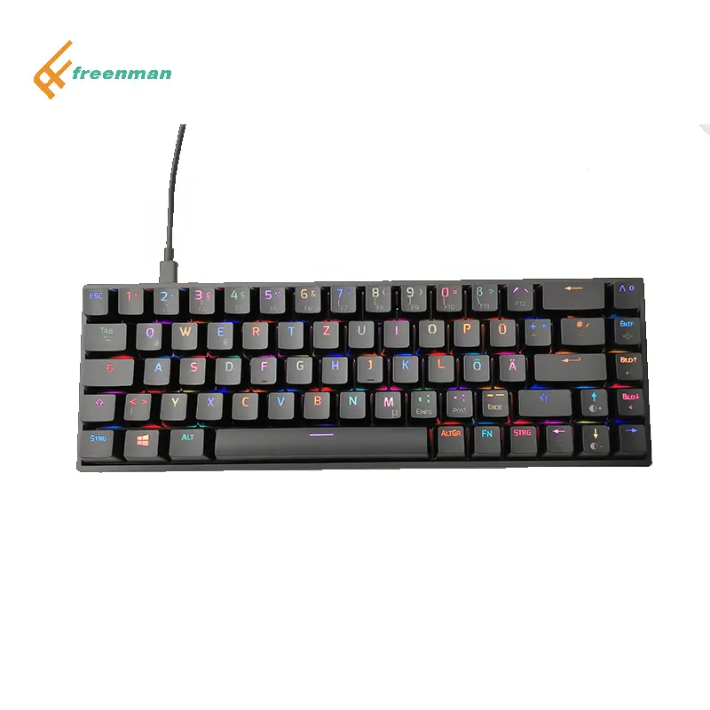 Freenman Bluetooth wireless wired mechanical gaming keyboard for windows Mac android