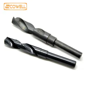 1/2 inch Reduced Shank Twist Drill Bits 135 degree Split Point HSS Parallel Shank Jobber Drilling Bits For Wood Metal