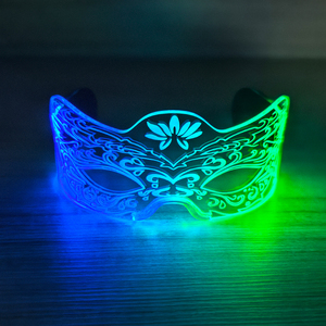 Finegreen aydınlatmanın yeni varış yarım yüz LED gözlük renkli aydınlık güneş gözlüğü için parti ve cadılar bayramı için şükran - Product Image 3