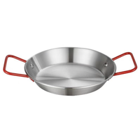 Haute qualité en acier inoxydable Mini plat poêle à frire or argent antiadhésif cuisine ustensiles de cuisine écologique fruits de mer Pot Paella parties