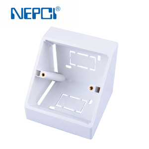 Nepci tường mở gắn kết ổ cắm chuyển đổi cài đặt dưới hộp XJY-8081041 bề mặt gắn kết trở lại hộp <span class=keywords><strong>RJ45</strong></span> nhựa Outlet hộp 80x80x41 - Product Image 4