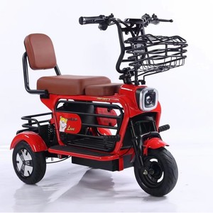 Tricycle électrique 48v20a 500w à carrosserie ouverte pour les déplacements familiaux, les personnes âgées, les loisirs, bleu, blanc, rose - Product Image 3