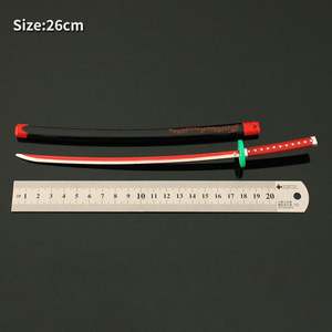 Top Demon Killer Anime Kimetsu 26cm Prop Sword No Yaiba Warrior Toy Sword para colección Display Gift - Product Image 3