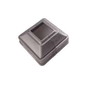 25x25 de aluminio de calidad valla baranda de la cubierta de la Base placa Base cubierta 2-pc fit - Product Image 4