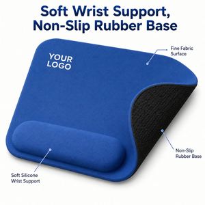 Custom Logo Ergonomic <b>Mouse</b> <b>Pad</b> with Wrist Rest Soft Memory Foam Non-Slip Gaming Mousepad for Office Business Promotional Gift - Product Image 4