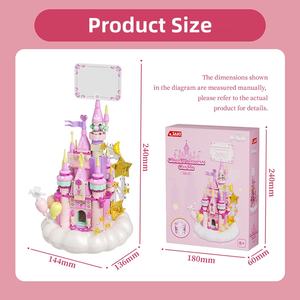 Blocs de construction Château de Princesse EPT avec lumière LED, base nuageuse, jouet de construction DIY, cadeau pour filles - Product Image 5