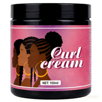 Pomade capillaire à l'huile de ricin naturelle de salon, conditionnement des cheveux abîmés, contrôle des bords, pomade coiffante pour hommes et femmes, logo personnalisé