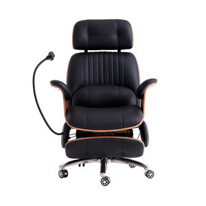Luxury Ergonomic Office Chair with 160° Recline, USB Charging, Massage Lumbar <b>Support</b> & Adjustable Height - Product Image 4
