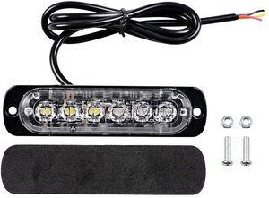 Đèn Cảnh Báo An Toàn <span class=keywords><strong>12V</strong></span> 24V Đèn Gắn Trên Bề Mặt 6LED Siêu Mỏng Đèn LED Nhấp Nháy Mini Cho Xe Tải - Product Image 2