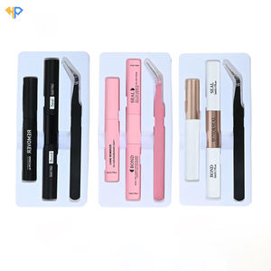 Colle à cils personnalisée à séchage rapide et imperméable, sans irritation, pour pose DIY, dissolvant de colle à cils, pince à cils métallique à pointe fine - Product Image 1