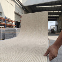 Panneau de pierre flexible en argile modifiée durable, revêtement mince en pierre 3D pour façade de bâtiment de grande hauteur