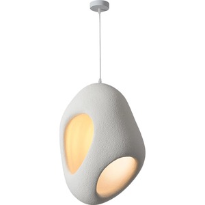 Japanese Style Wabi Sabi Pendant <b>Light</b> Oval White Led <b>Chandelier</b> For Living Room Dining Room Modern Minimalist Design - Product Image 5