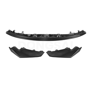 Set di 3 Pezzi in Fibra di Carbonio Prepreg Stile CS per Labbro Anteriore, Compatibile con <span class=keywords><strong>BMW</strong></span> M3 G80 G81 M4 G82 G83 dal 2021, Stampaggio in Autoclave con Clip OEM - Product Image 1