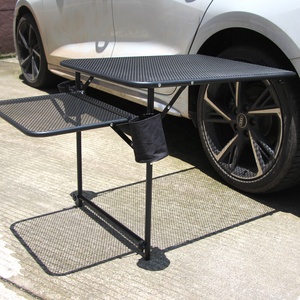 Table de travail réglable en acier pour camping et extérieur, montée sur pneu de véhicule, pour camion et SUV - Product Image 5