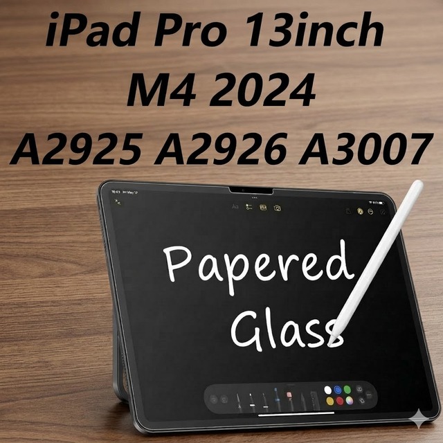 Paperfeel Soft PET Screen Protector Full Coverage Compatible with iPad Pro 13-inch M4 2024 A2925 A2926 A3007