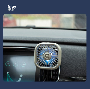 Ventilador de Refrigeración para Automóvil con Rotación de 360 Grados, 3 Velocidades Ajustables, Ventilación de Aire, <span class=keywords><strong>Amplificador</strong></span> USB de 5V, Ventilador de Refrigeración con Luz para Automóvil, Camioneta, Camión - Product Image 4