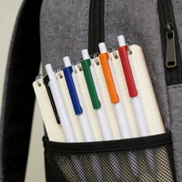 Porte-stylo Yf en plastique promotionnel simple noir/bleu 145x15mm