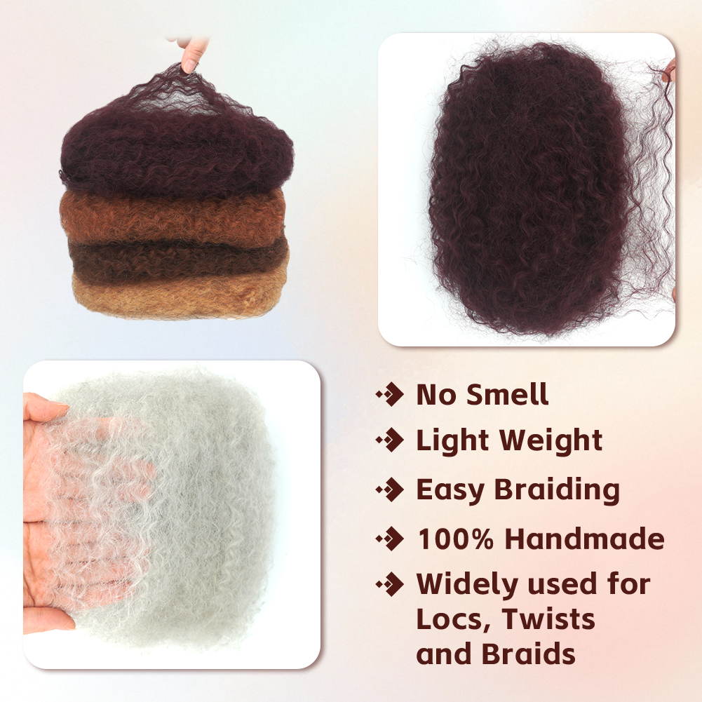 KAMA Hot Selling Unprocessed Brazilian Remy 100% Human Hair Pre-Stretched Micro Twist Braiding Bulk Hair in Bulk Detail Section 3