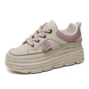 Mocassins Femme 2026 Printemps/Automne – Chaussures Décontractées Sportives à Semelle Épaisse pour Augmenter la Taille, Tige en PU Tendance, Idéales pour l'Été - Product Image 6